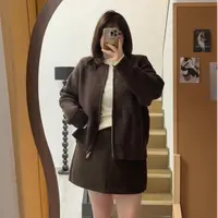 慵懒风拉链菠萝针粗线毛衣外套秋冬保暖加厚大码女装显瘦毛衣3819