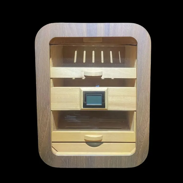 （可装约110支）醇香雪松木弧形保湿箱雪松木雪茄保湿盒雪茄柜R1