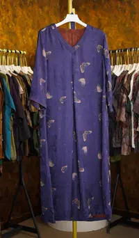 【岚絮】新中式国风复古气质新款连衣裙女627