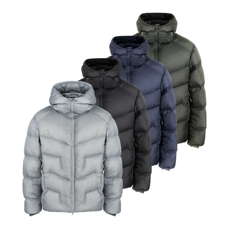 GANGURRU户外运动登山徒步轻量白鸭绒保暖防风连帽羽绒服男女同款