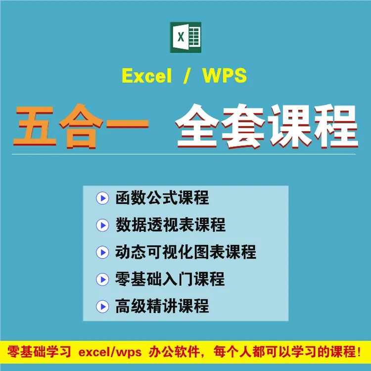 Excel/WPS 五合一全套课程