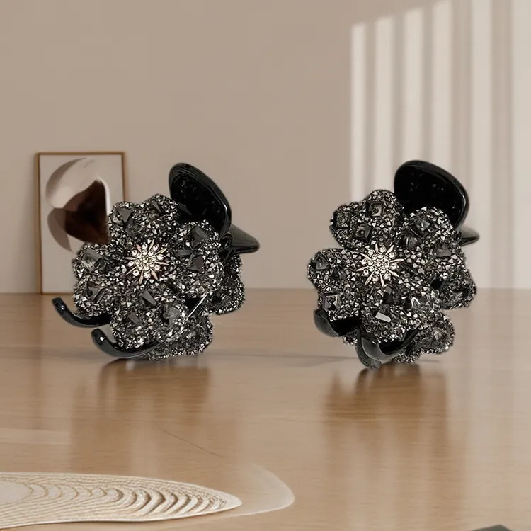 发夹小香风气质网红可爱黑色发卡复古小抓夹法式精致优雅