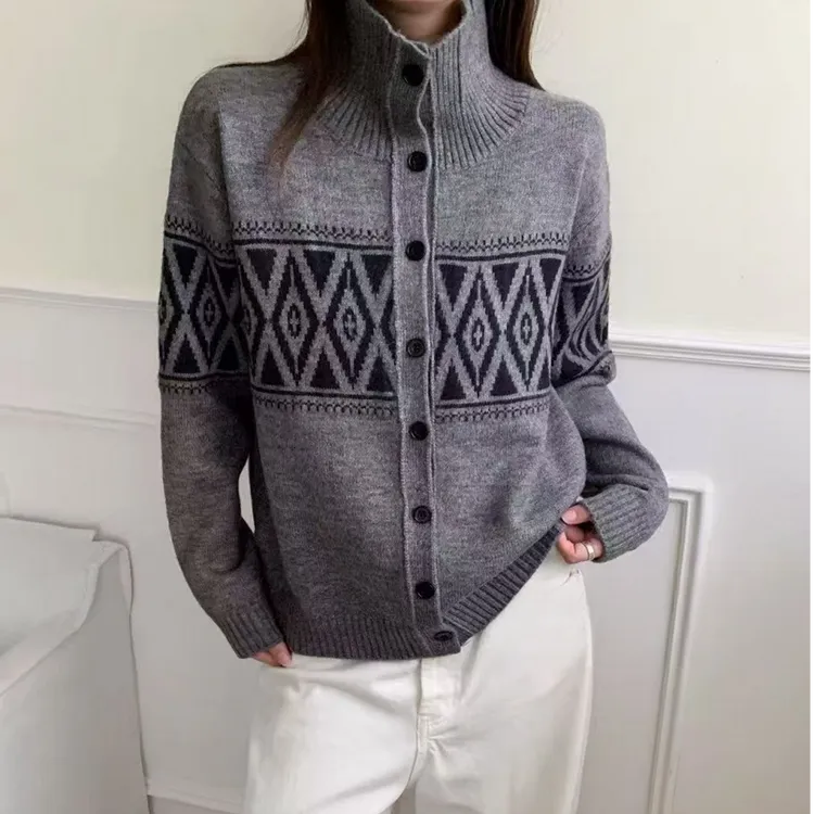 【懂懂专属】复古几何高级感毛衣～5227#