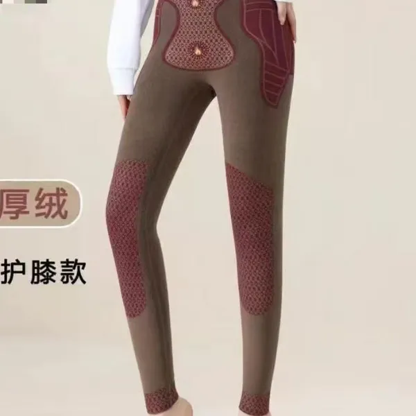 成人保暖高腰紧身裤性感风打底裤无缝护膝加绒提臀