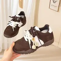 厚底德训鞋女款2025新款秋季增高休闲运动鞋S8668