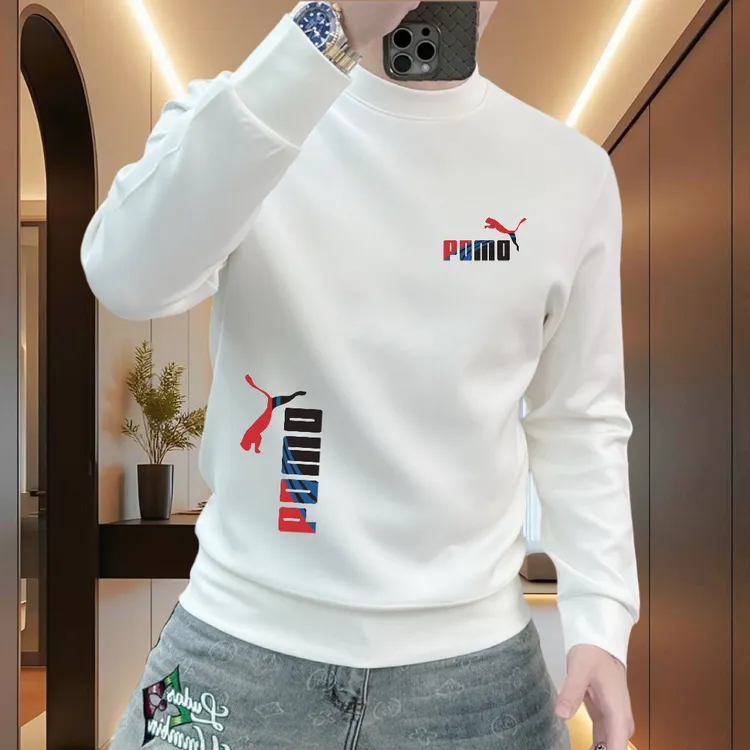 新款帅气男孩卫衣秋冬时尚百搭卫衣男生休闲圆领长袖男士潮流时尚