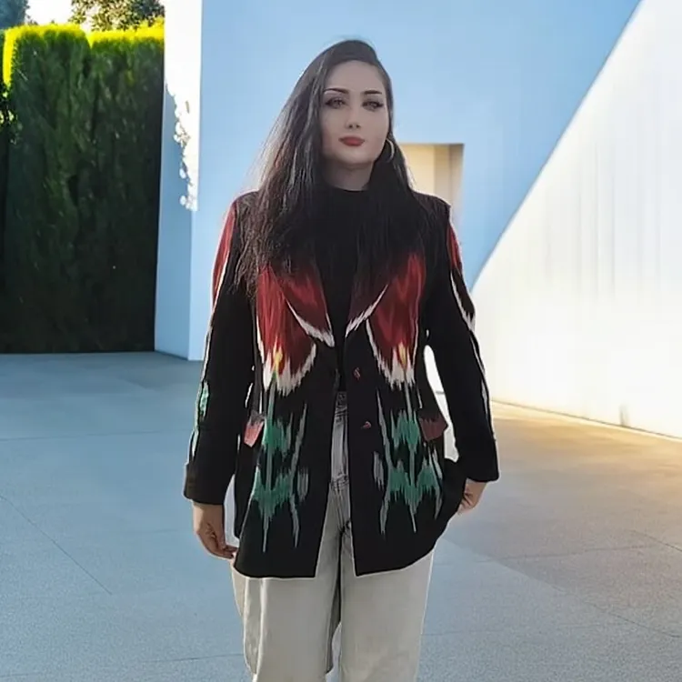 新疆和田特色艾德莱斯pahta atlas 纯手加工加棉花 艾德莱斯时尚