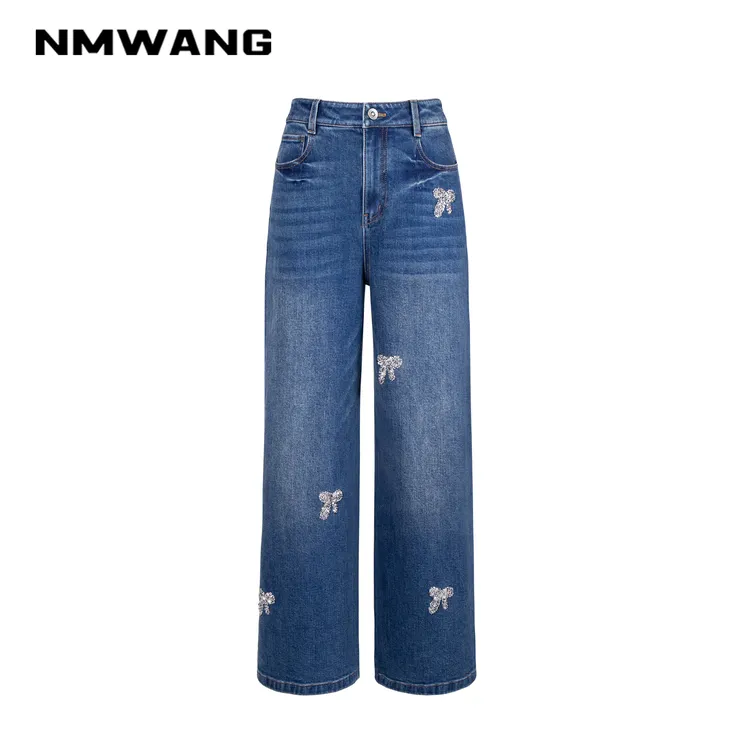 【可可专享】NMWANG牛魔王XH5C142银河蝶翼Q弹直筒蝴蝶裤
