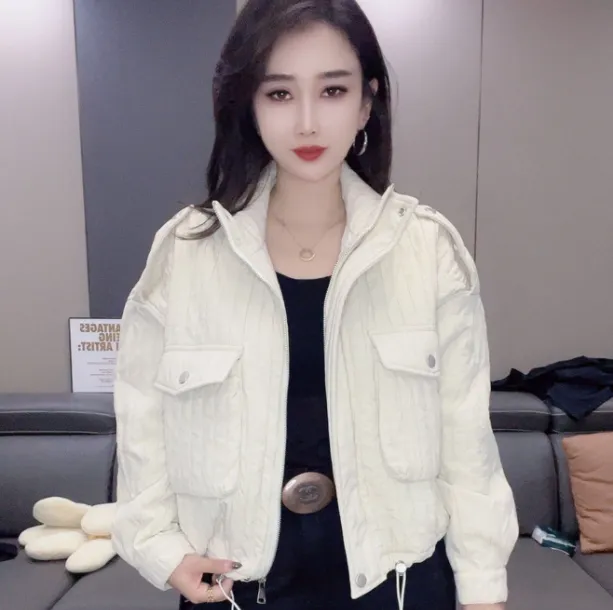 5560立领压条薄棉服