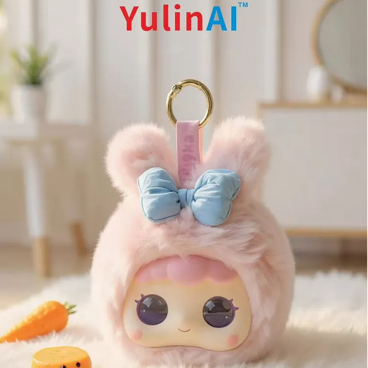 绒糯糯智能对话情绪眼毛绒豆包玩具陪伴玩偶挂饰