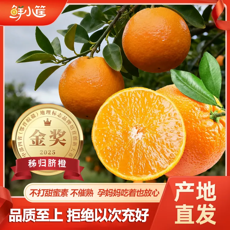 【自有果园直销】正宗湖北秭归脐橙新鲜水果现摘现发爆甜多汁