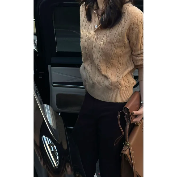 MBNL-F”经典劳伦“ 100%绵羊毛重工14针定织毛衣 秦磊XM-XMY6436