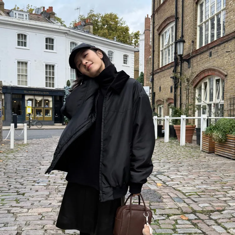 DE Mincollection翻领派克服/男女同款复古工装风夹克棉服外55900