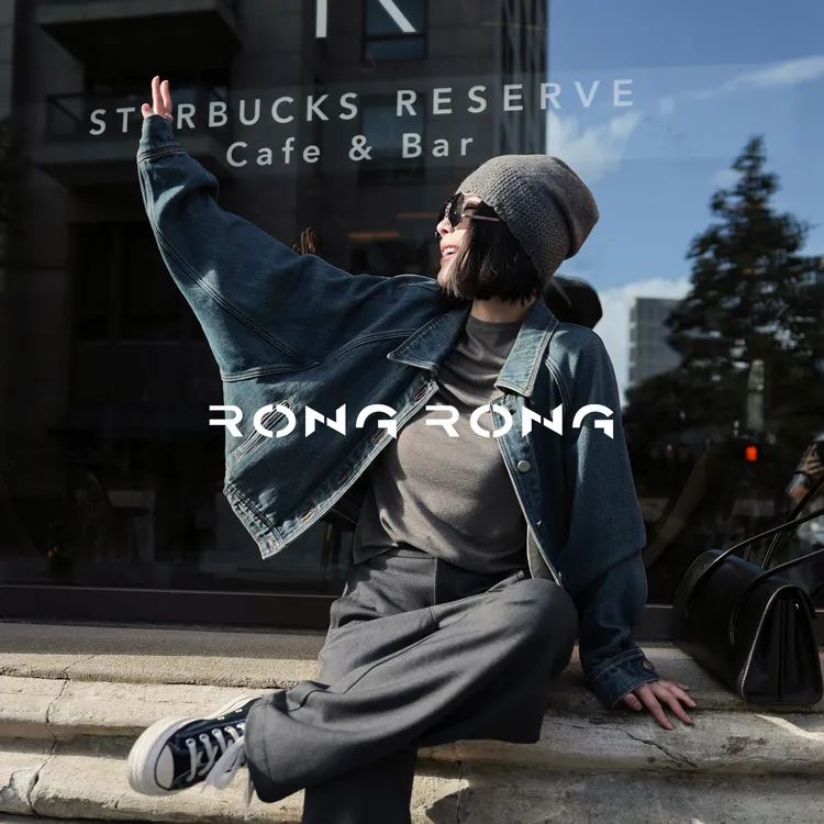 溶溶【摩登漫客】RONGRONG 100棉翻领美式复古丹宁风牛仔外套B099-1