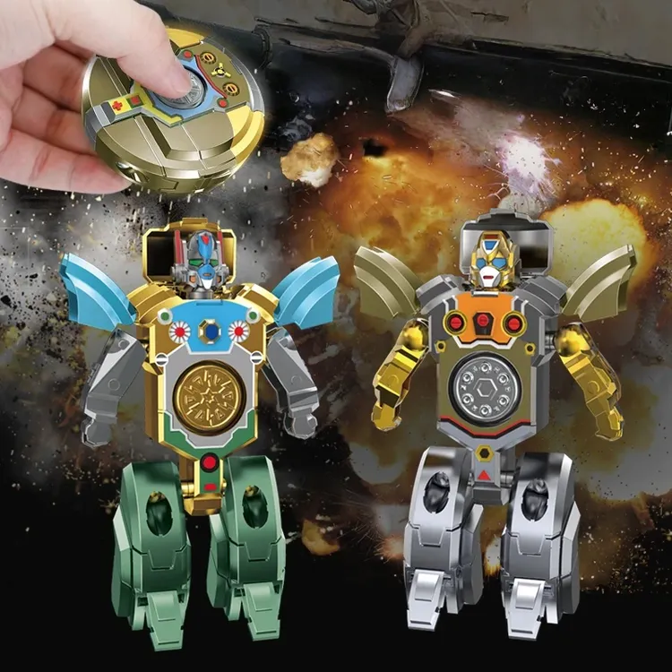 【5·99抢2个】新款变形机器人指尖陀螺旋转变形二合一单质氮肥商品图