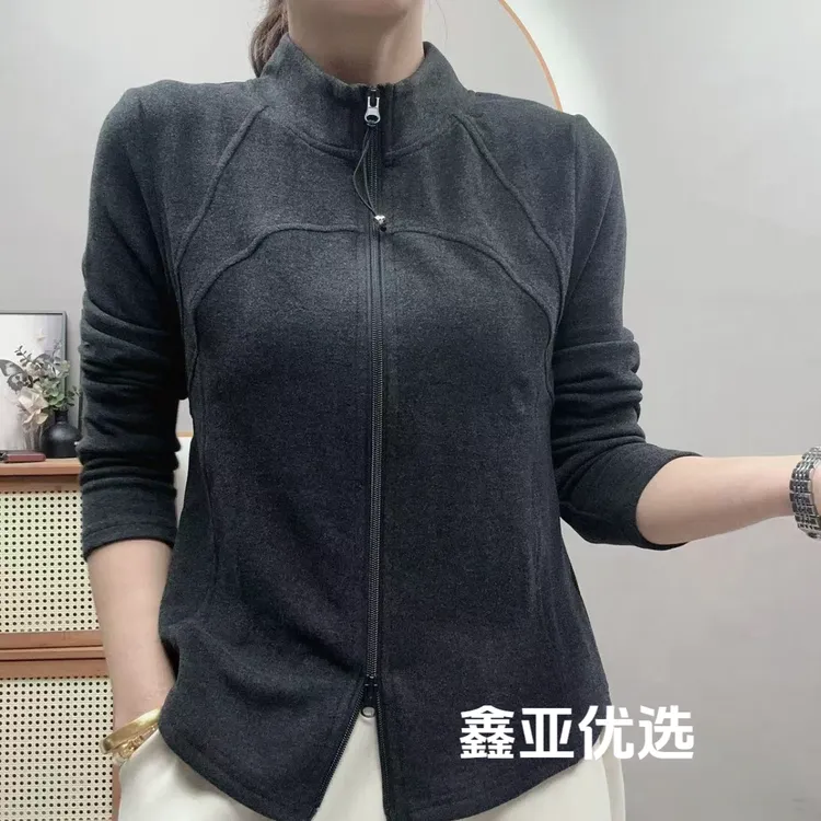 【鑫亚优选】秋季新款百搭爱马绒双拉链小蛮腰 25109
