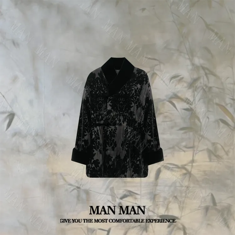 『悠然』满满出品-提花国风棉服25337气质保暖时尚百搭显瘦中式