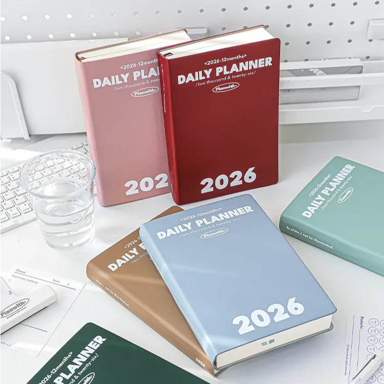 Planwith2026年每日计划本todolist笔记本本子weekly周手账日程本