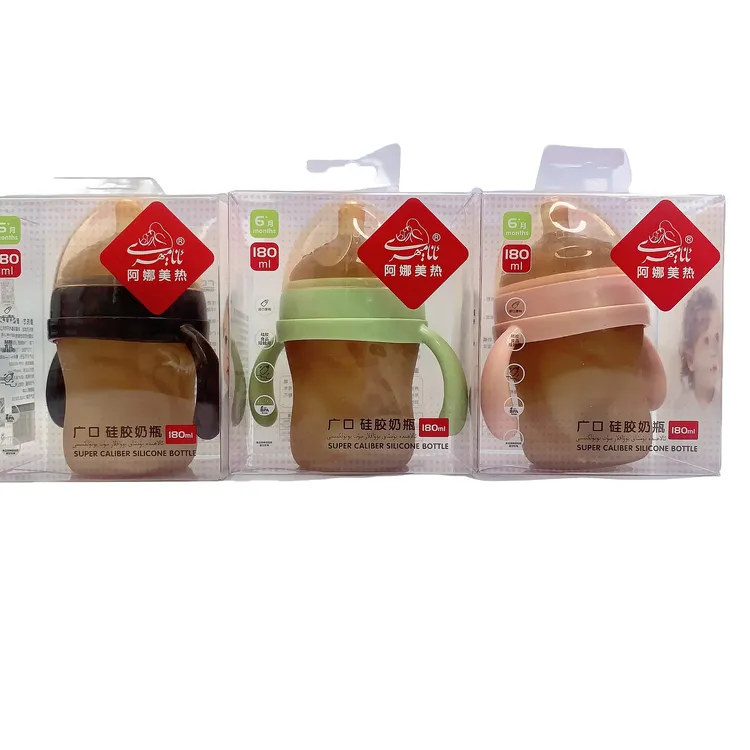 Anamihri阿娜美热广口硅胶奶瓶（180m）-AN1120