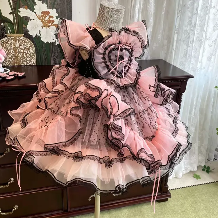 万圣节女童重工洛丽塔公主裙四季库洛米cos服儿童lolita生日礼服