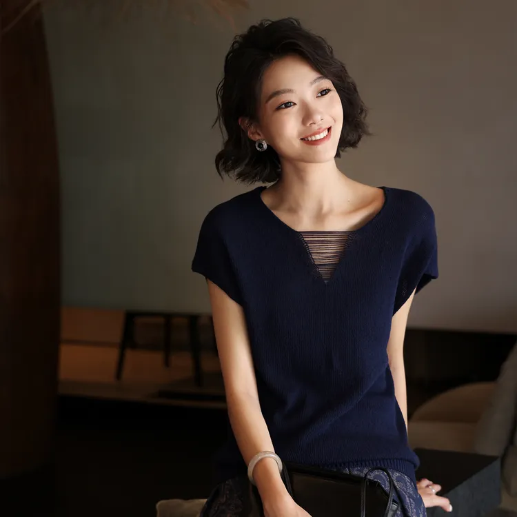 ZOZO HOME | 织物之美静谧蓝柔织夏季亚麻无袖背心上衣q173315p