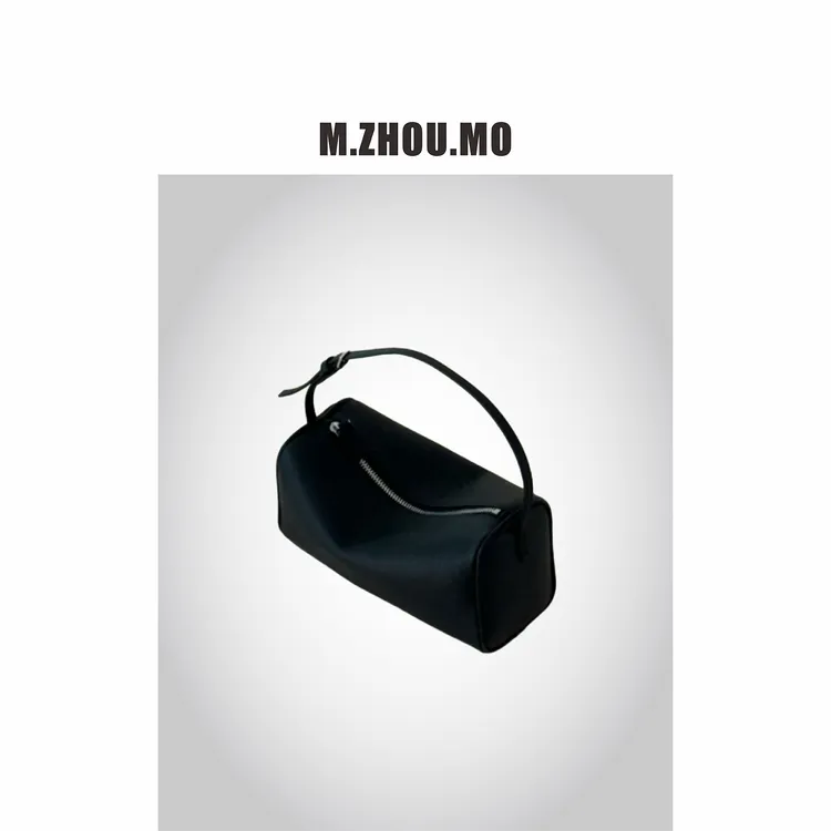 M.ZHOU.MO 黑色笔筒包  手拎单肩斜跨包 极简高级百搭
