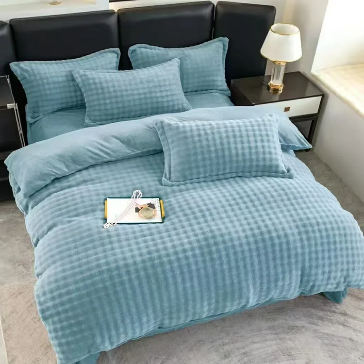 秋冬季加厚宝宝绒被套单双人学生宿舍防静电双面绒加绒被罩单件