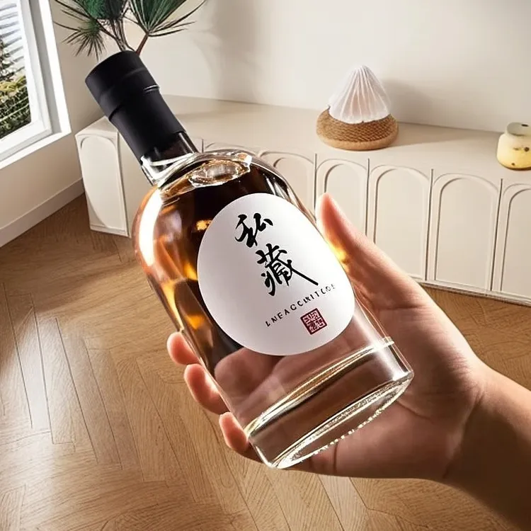 玻璃酒瓶家用白酒高档密封空酒瓶存酒泡酒专用白酒瓶一斤装酒瓶子