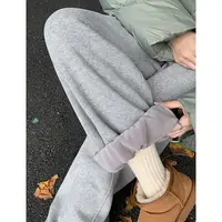 【长裤系列】暮冬加绒慵懒直筒休闲裤