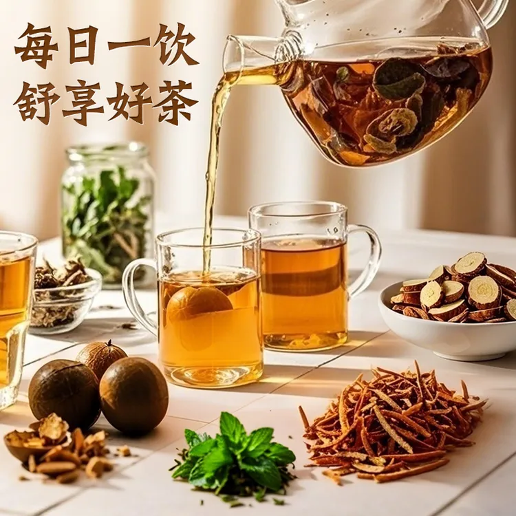 陈皮罗汉果茶蒲公英薄荷甘草养生茶包袋泡盒装果茶花茶