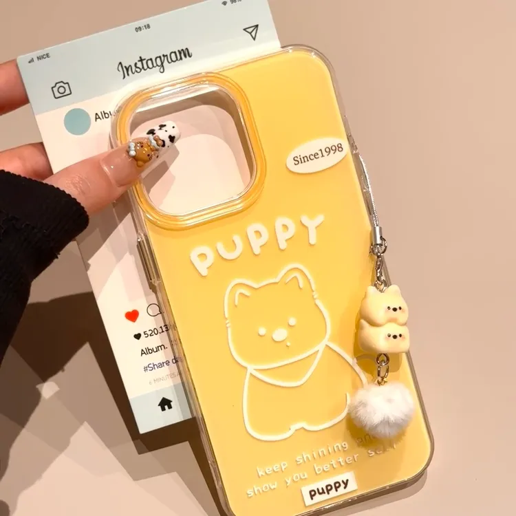 奶黄西高地适用苹果华为vivo小米oppo女款iphone15/16/14荣耀壳