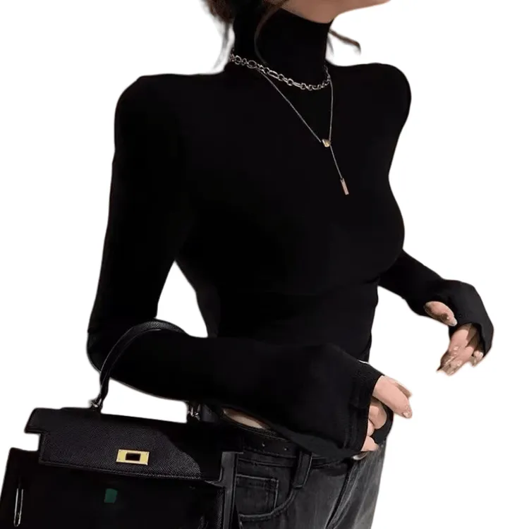 「主播推荐秋季新款」2698款高领磨毛打底