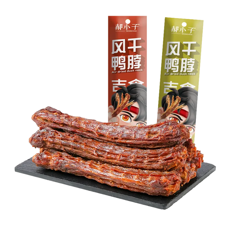【26年2月到期】郝小子 手撕风干鸭脖60g*10根 开袋即食