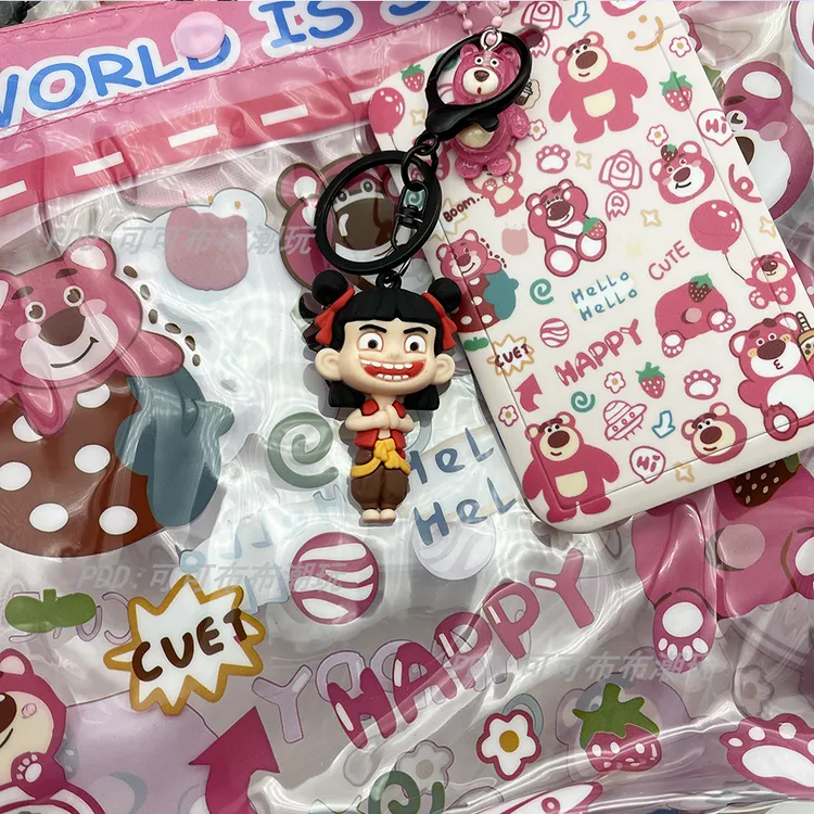 清仓哪吒2书包挂扣配饰挂件新款钥匙扣学生哪吒表情包娃娃配件