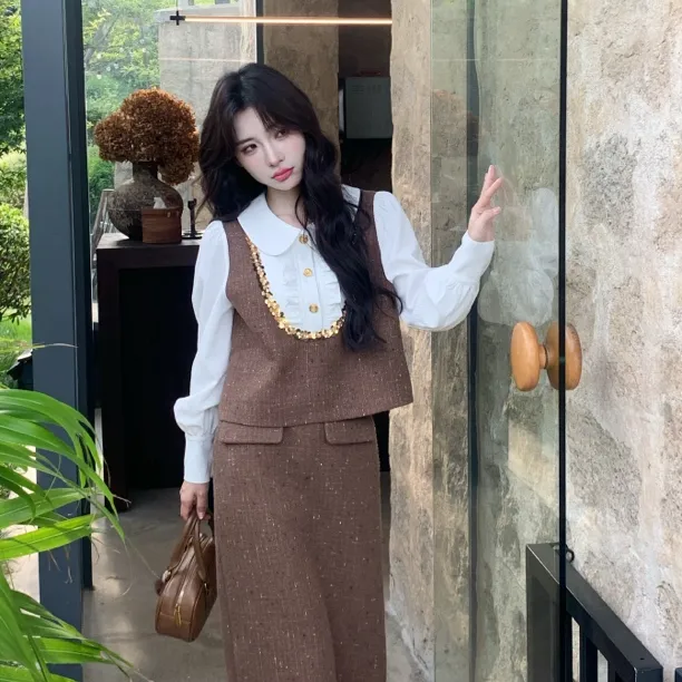 【月光宴会套装】品质女装洋气出行时尚休闲财阀千金小众老钱风