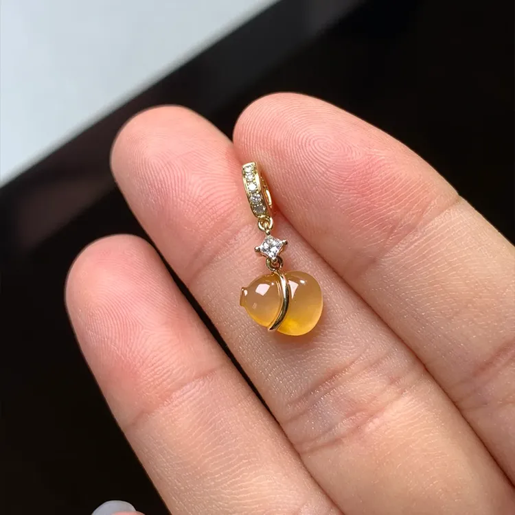 新款diy配件串珠滴溜百搭小提溜吊坠万用扣项链手链手串百搭时尚.