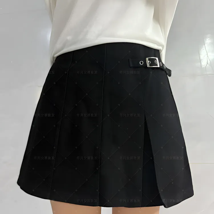 短裙拉链高腰女士街头风半身裙百搭秋季时髦小姨风2025秋新款