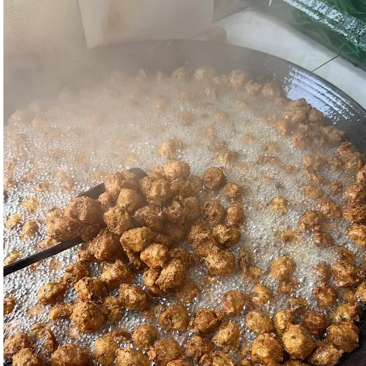 【京东包邮】安徽寿县特产农家手工绿豆圆子现炸2斤装