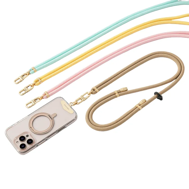 160cm长款斜挎手机挂绳编织可背户外防丢手挂脖手机绳可背手机链