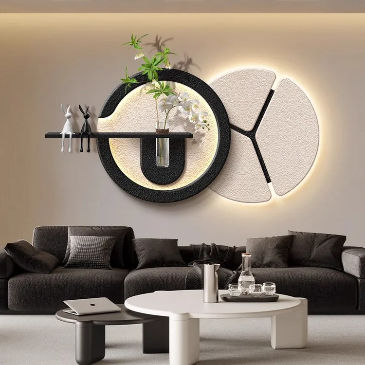 简约风格水培绿植砂岩花瓶装饰画用于客厅沙发背景墙餐厅卧室挂画