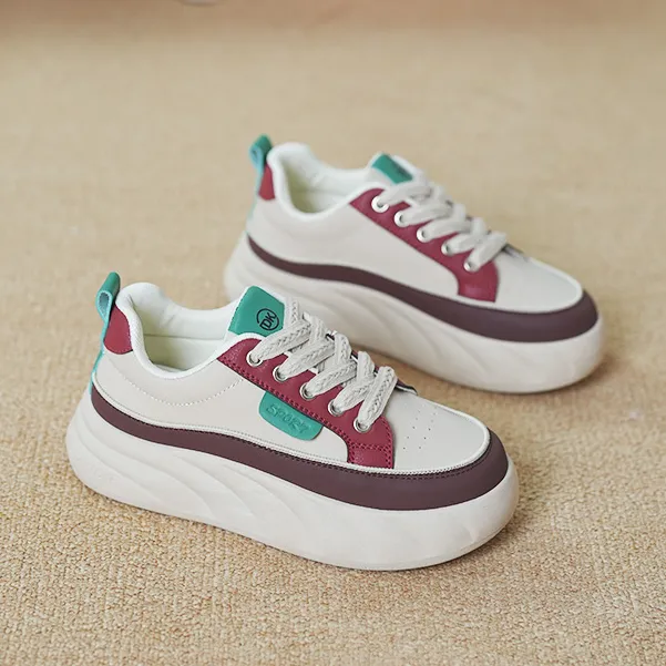 运动鞋女2024秋季新款韩版百搭休闲板鞋女学生跑步小白鞋女厚底潮