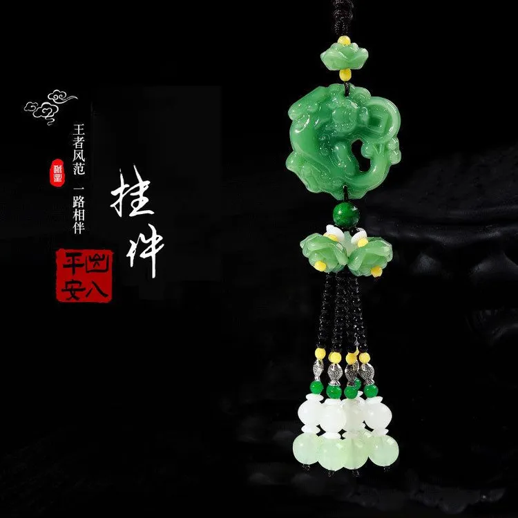 新款汽车挂饰绿貔貅汽车挂件汽车内饰精品车挂汽车用品全越其他是