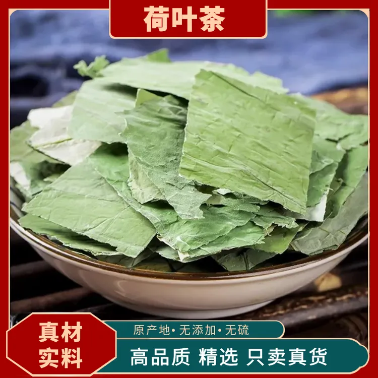 荷叶茶新鲜荷叶切片冷泡精选天然干荷叶片完整无碎清新口气花茶