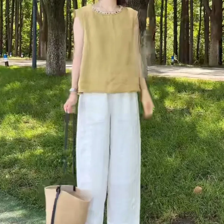 时尚潮流百搭宽松休闲显瘦纯色女装1