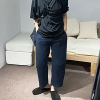 NIU ZI 藏青直筒卫裤#10