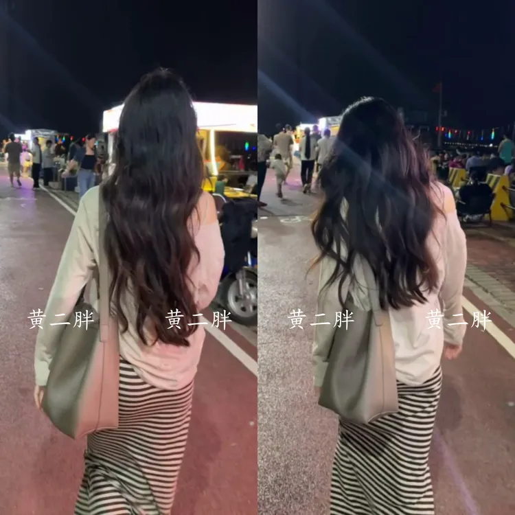 韩系慵懒宽松防晒罩衫T恤女+气质内搭修身条纹连衣裙套装夏季新款