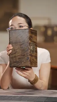 金丝楠云彩纹精工榫卯一木一器套盒首饰盒