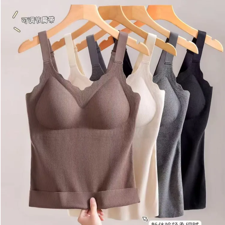 039螺纹磨毛固定杯美背