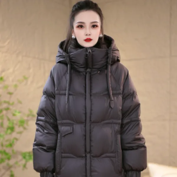 【鹅绒服】冬季新款泡芙时尚轻奢优雅设计感百搭大码鹅绒服M-2XL