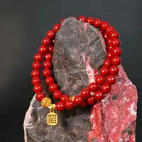含辰砂工艺品万山天然高含量朱砂双圈大福大贵万山源头工厂直发